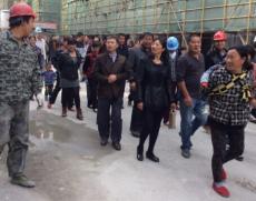 南京建工集团黄岗二期安置房项目邀请黄岗村代表参观工程建设情况